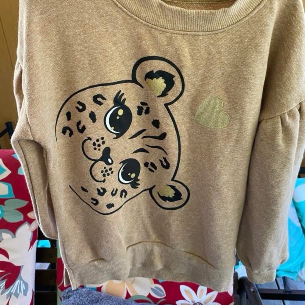 Garanimals Tan Leopard Face Sweater